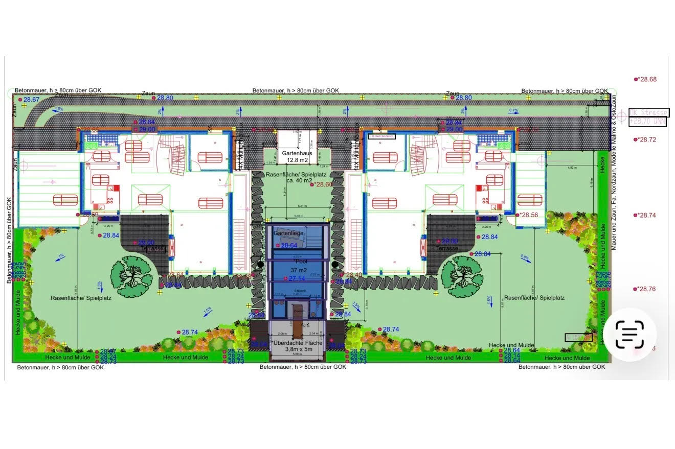 Aufmaß & Vermessung vor Ort inkl. DWG-/AutoCAD-Plan - Grundstück bis ca. 1000 m²
